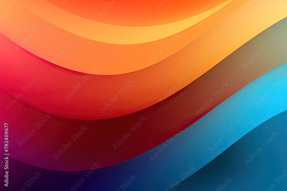 Poster contemplating a vibrant color scheme generative ai