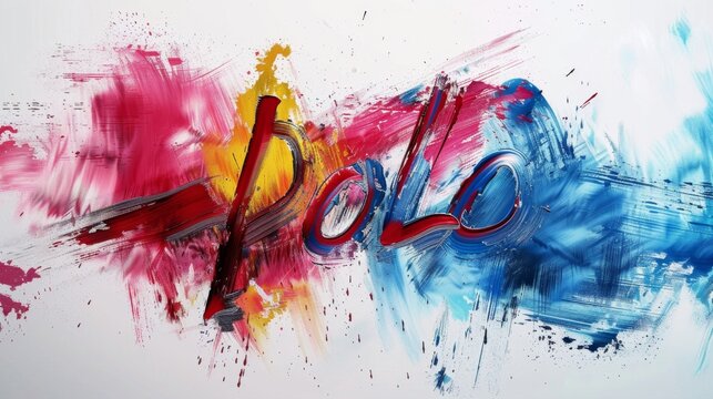 a painting with the word love painted on it