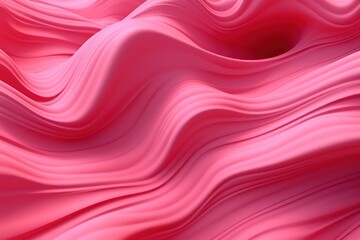 Fototapeta premium Vibrant Pink Abstract Volumetric Texture Generative AI