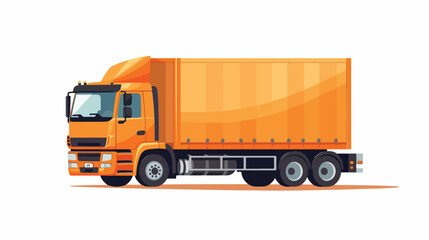 Fototapeta na wymiar Cargo truck illustration. Automobile vehicle transp
