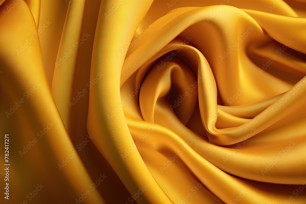 Poster luxurious fabric with elegant folds and ripples generative ai