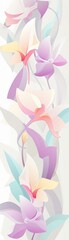 Orchid whispers, bloom secrets, floral language , water color, cartoon, animation 3D, vibrant