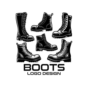 Boots Vector Logo Design