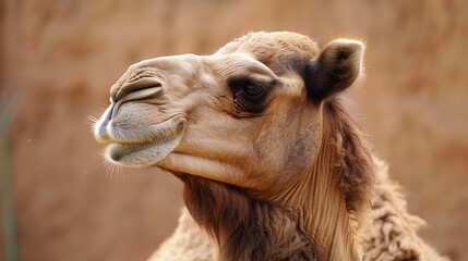 Obraz premium close-up portrait of a camel