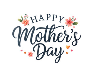 happy mother day lettering