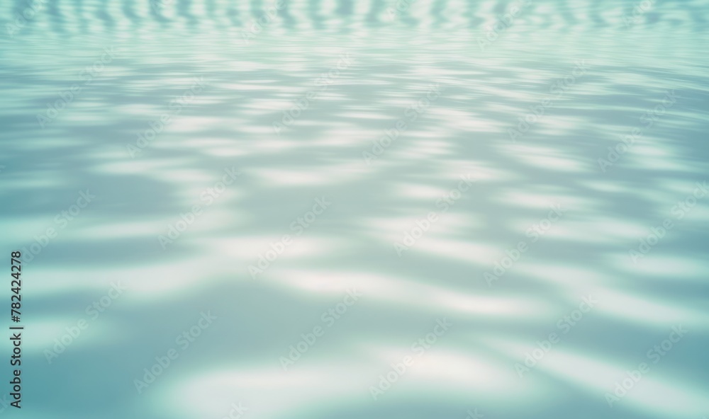Poster serene swimming pool water surface with soft, dreamy patterns generative ai