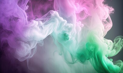 Soft Ethereal Dreamy Background with Pastel Smoke Texture Generative AI - obrazy, fototapety, plakaty
