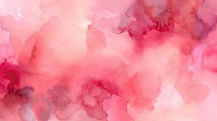 Vibrant Pink Watercolor Digital Artwork Generative AI
