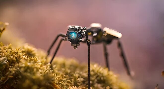 Modern nanorobot. Robot insect.