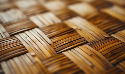 texture of finely woven bamboo matting
