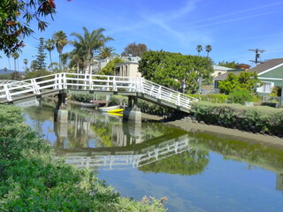 Fototapeta na wymiar Pont canaux Venice Los Angeles