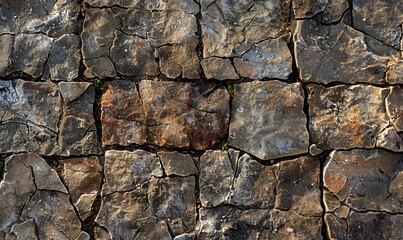 background made of weathered stone pavers