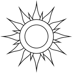 abstract sun icon vector illustration