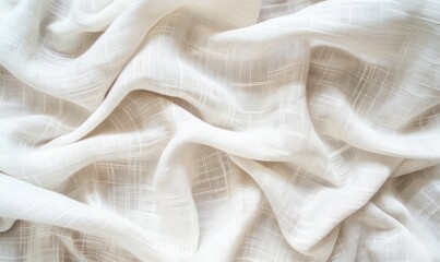 background made of white denim fabric