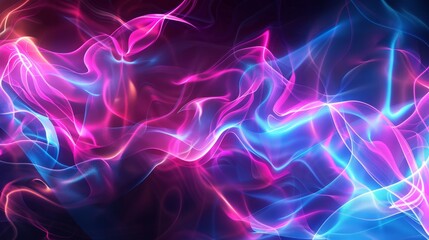 Fototapeta premium Abstract neon background, light effect.