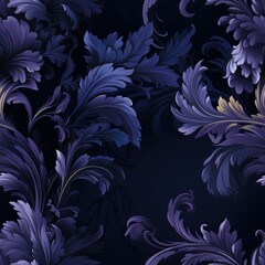Elegant Purple Textile Pattern Generative AI