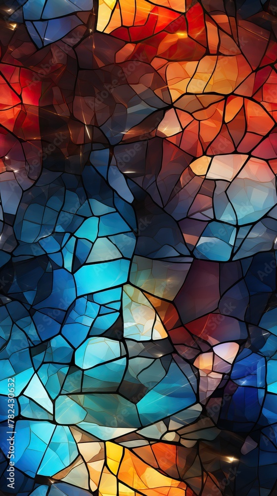 Poster captivating abstract rainbow pattern with shimmering silver flecks generative ai