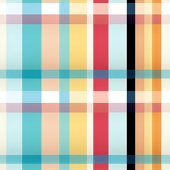 Plaid and Striped Wallpaper Pattern Generative AI