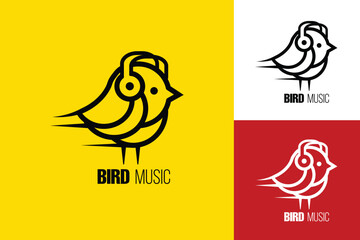 Bird music logo