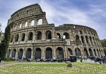 The Colosseum, (Flavian Amphitheater) located in the center of the city of Rome, is the largest...