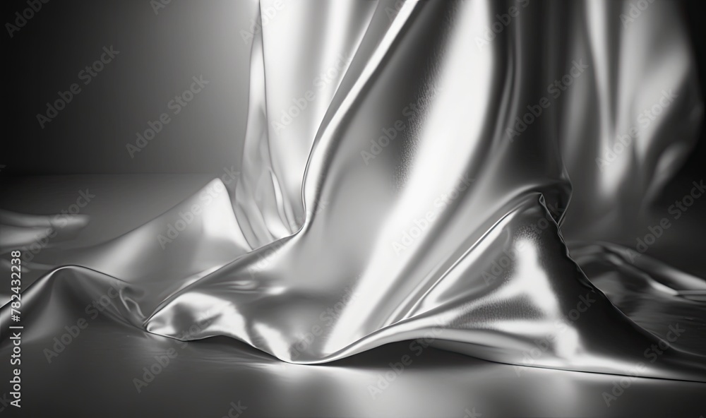 Aufkleber silver foil texture background for soft ethereal dreamy background professional color grading genera