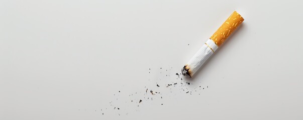 Obraz premium cigarette on white background.