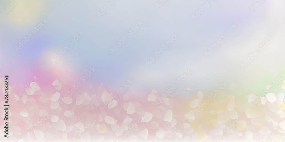Poster soft pastel color background with petals for design generative ai