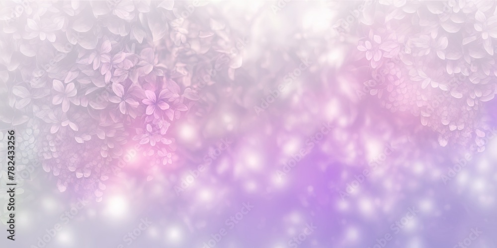 Poster lilac pastel background with bokeh light generative ai