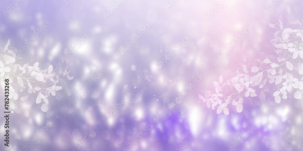 Poster lilac pastel background with bokeh light generative ai