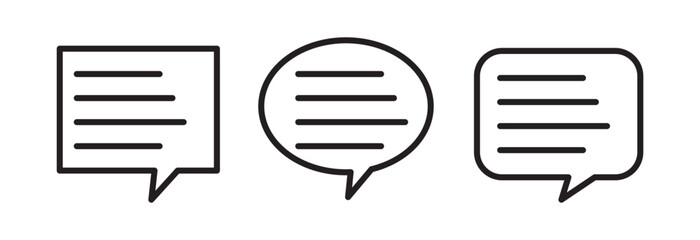 chat icon, chat logo template