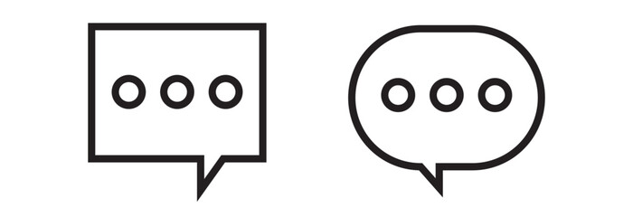 Fototapeta premium chat icon, chat logo template