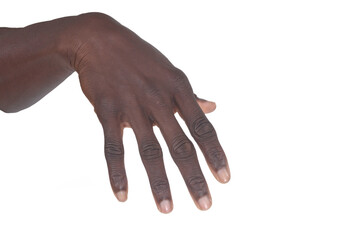 a hand on white background - 782435295