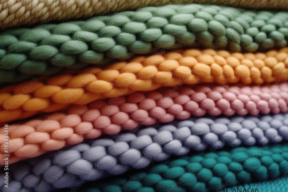 Poster soft woolen textile texture generative ai