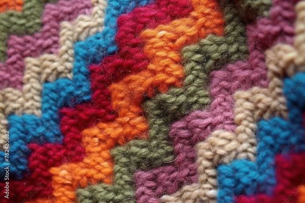 Poster soft wool texture generative ai