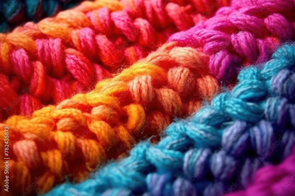 Poster woolen texture closeup generative ai