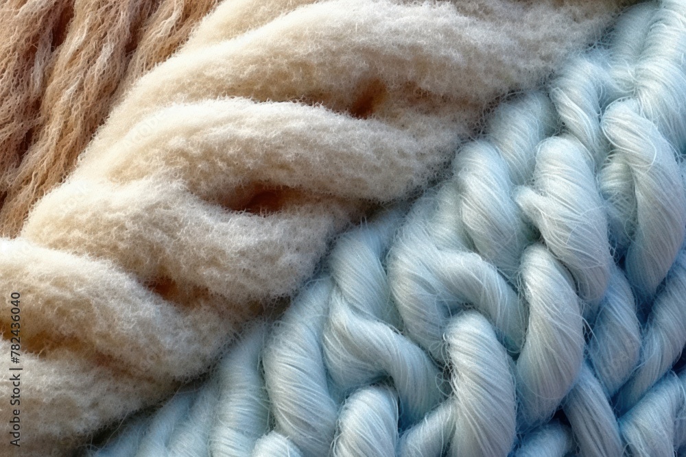 Poster soft wool texture generative ai
