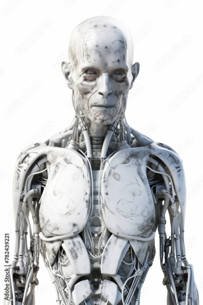 Poster highly advanced ai android technology: hyper-realistic future vision generative ai