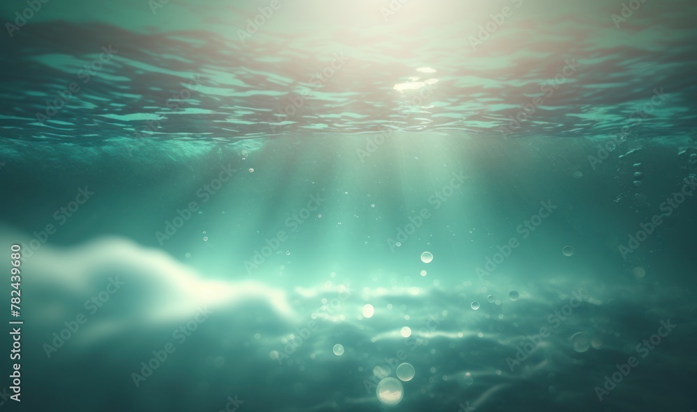 Poster ethereal dreamy water background with professional color grading generative ai