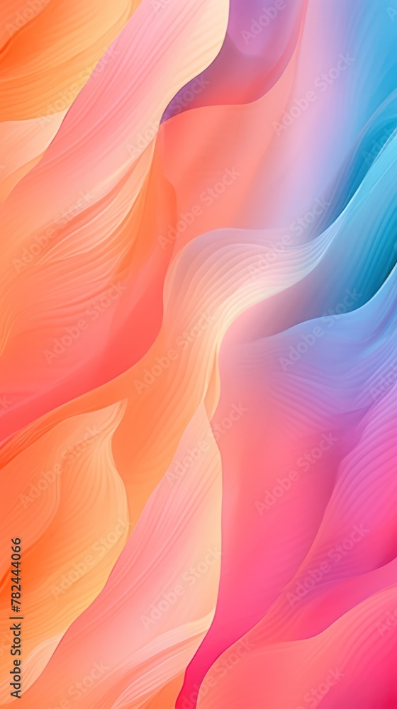 Poster ethereal neon pastel waves abstract backdrop generative ai