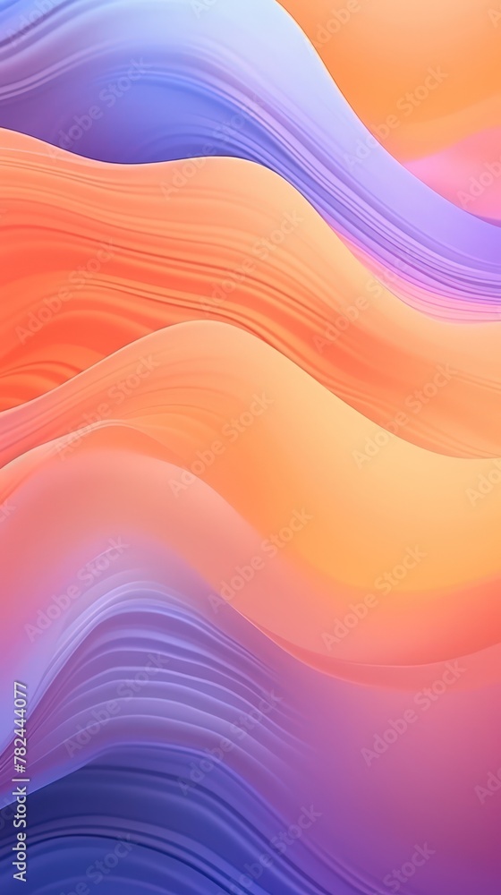 Poster wavy neon ethereal abstract background generative ai