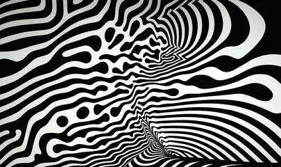 Captivating Zebra Skin Topographic Textures with Abstract Art Creations Generative AI