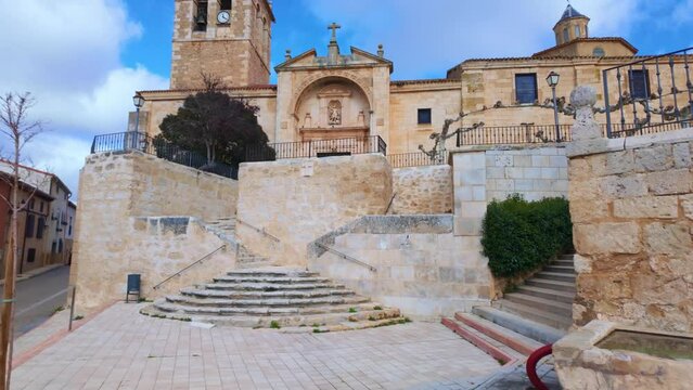 Christian church in the ancient villages of Castile-Leon in northern Spain.