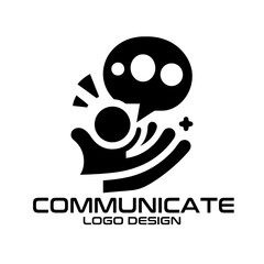 Communicate Vector Logo Design