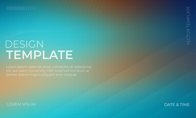 Gorgeous Blue Brown and Turquoise Gradient Background for Visual Projects