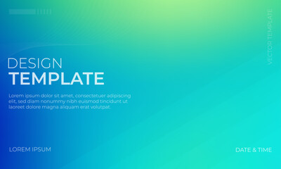 Background Gradient Template Green and Blue