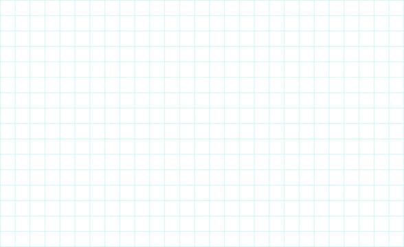 White sheet of paper with light teal grid lines vector pattern background