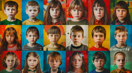 portrait of a diversity young children 