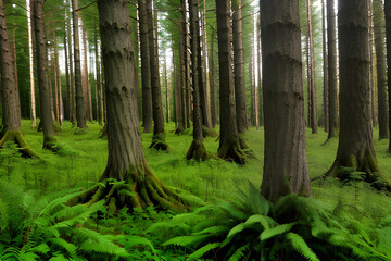 Forest Canopy: The Growth of Trees