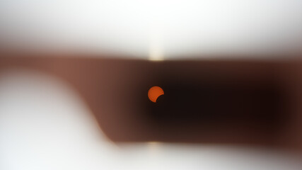 Solar Eclipse Through Solar Glasses