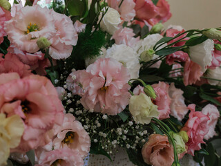 Floral arrangement, bouquet of  flowers.	
